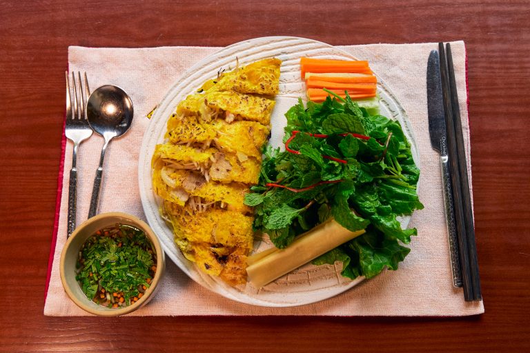 Crisy Banh Xeo With Port & Shrimp